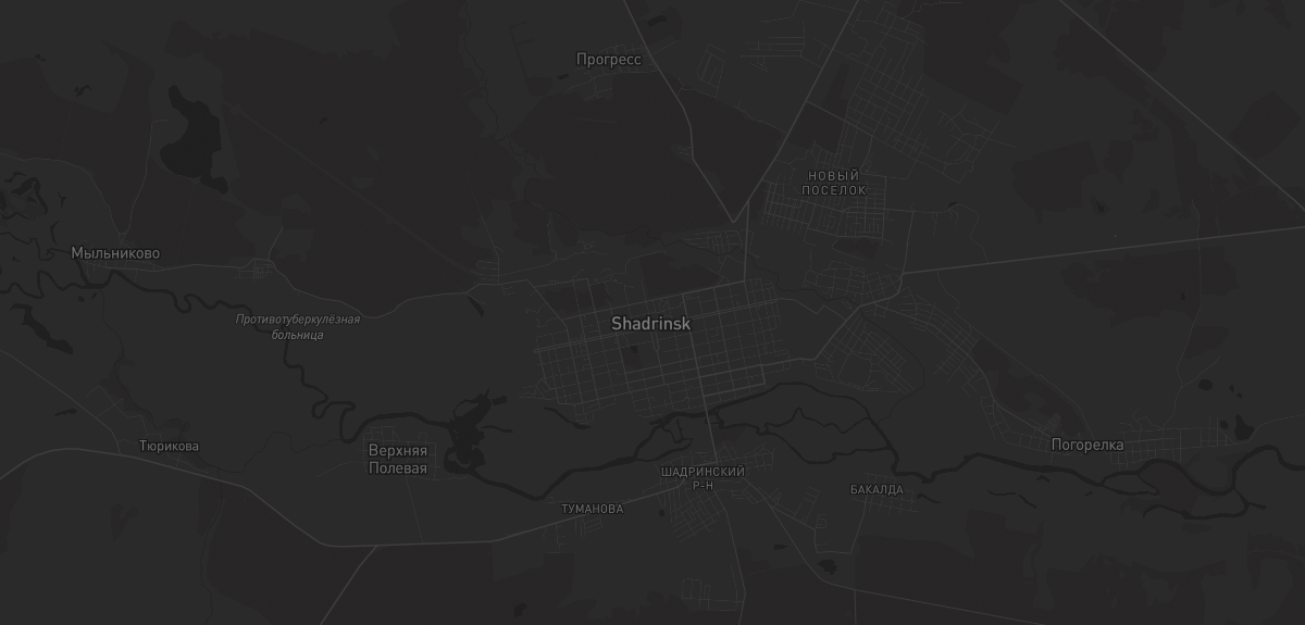 Карта региона — в Шадринске
