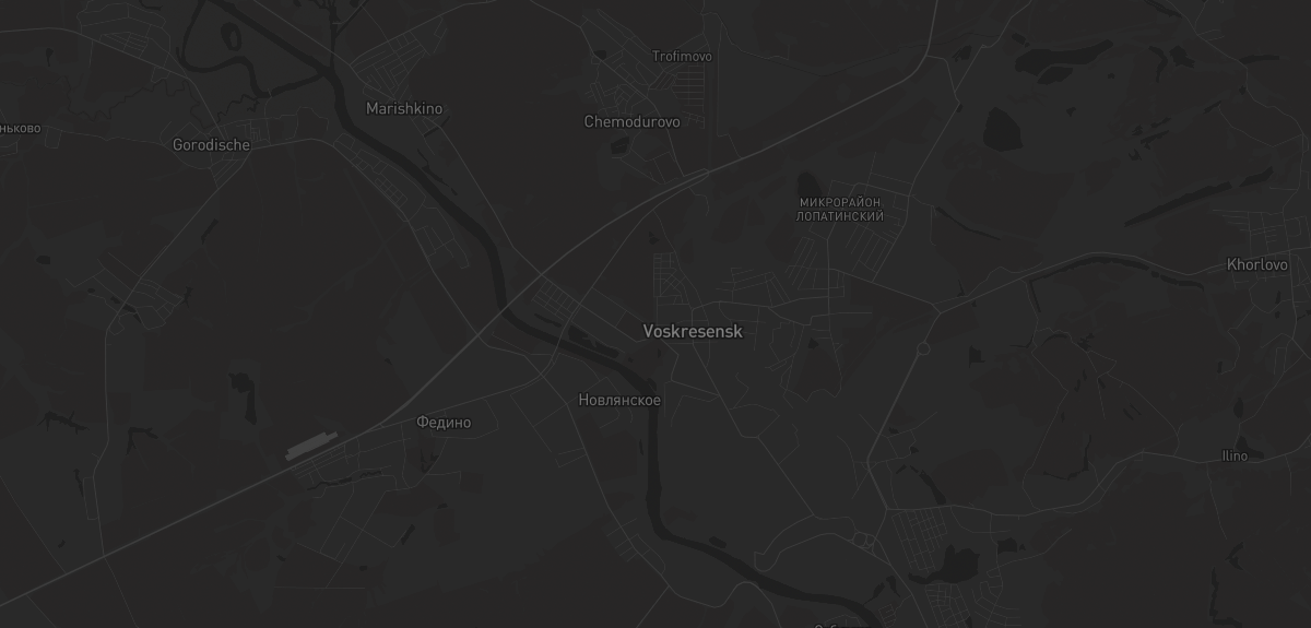 Карта региона — в Воскресенске