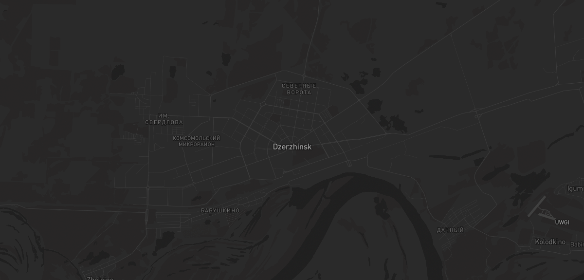 Карта региона — в Дзержинске