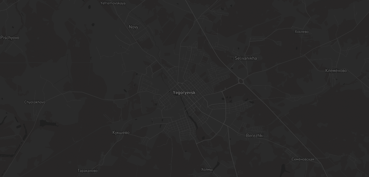 Карта региона — в Егорьевске
