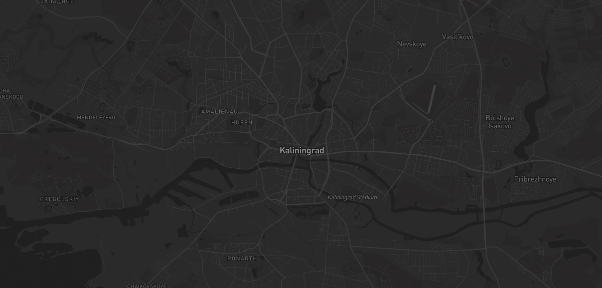 Карта региона — в Калининграде