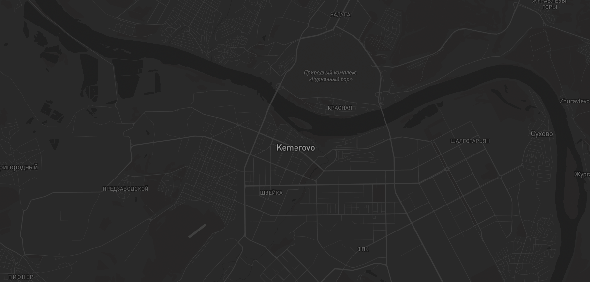 Карта региона — в Кемерове