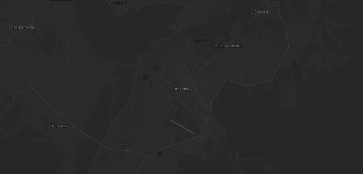 Карта региона — в Арсеньеве