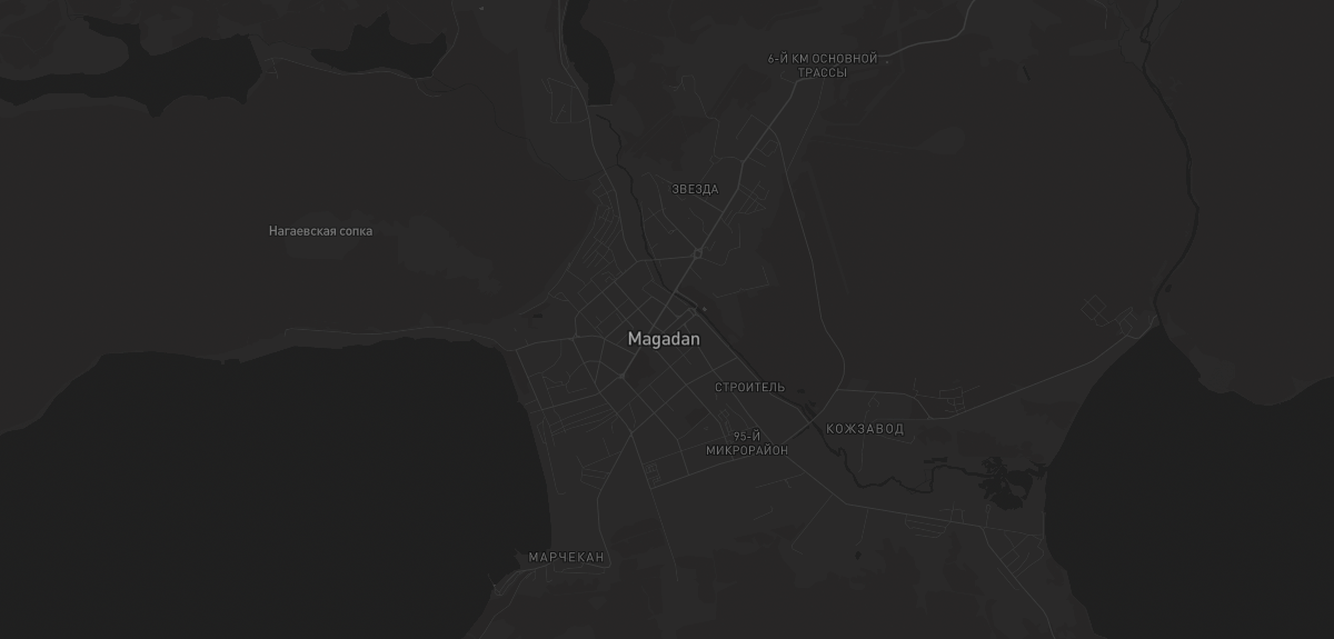Карта региона — в Магадане