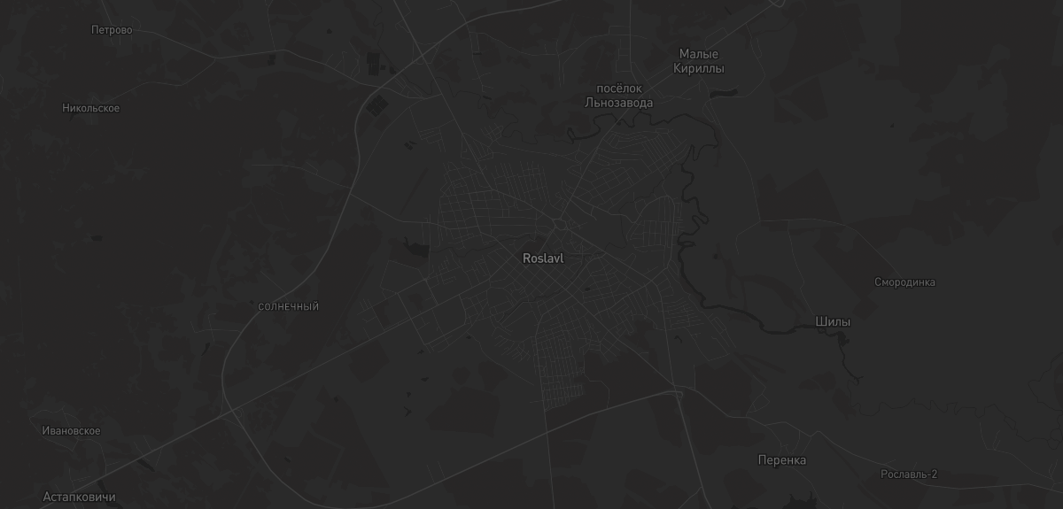 Карта региона — в Рославле