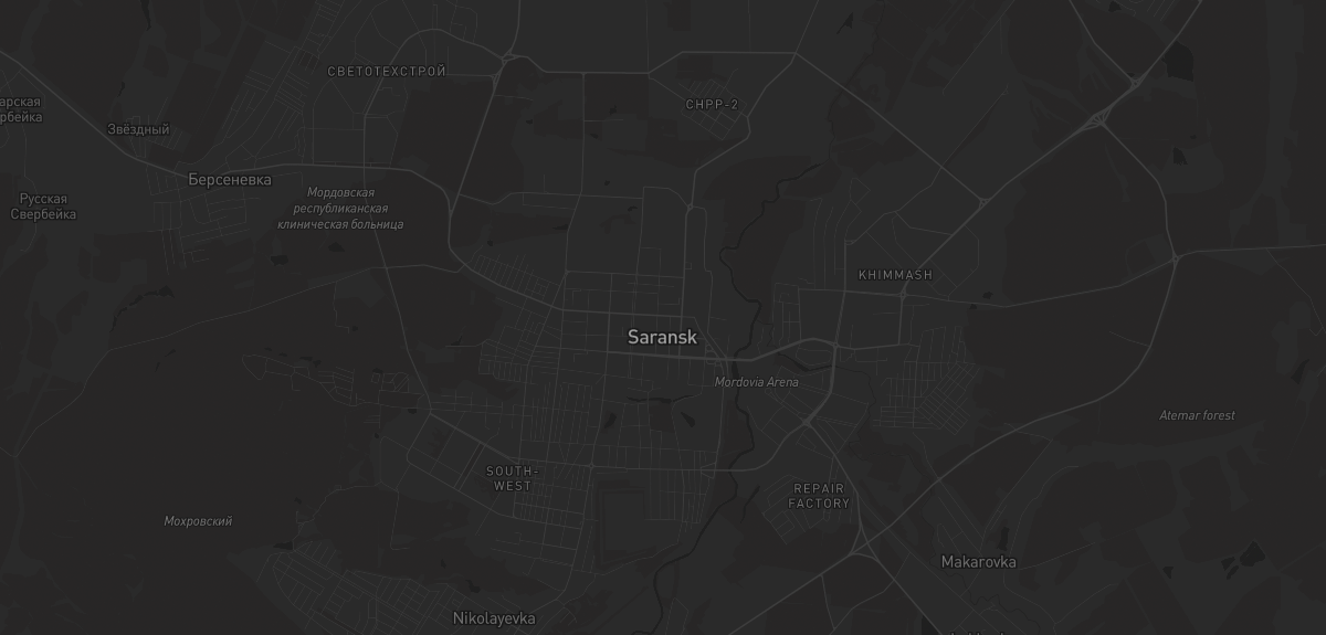 Карта региона — в Саранске
