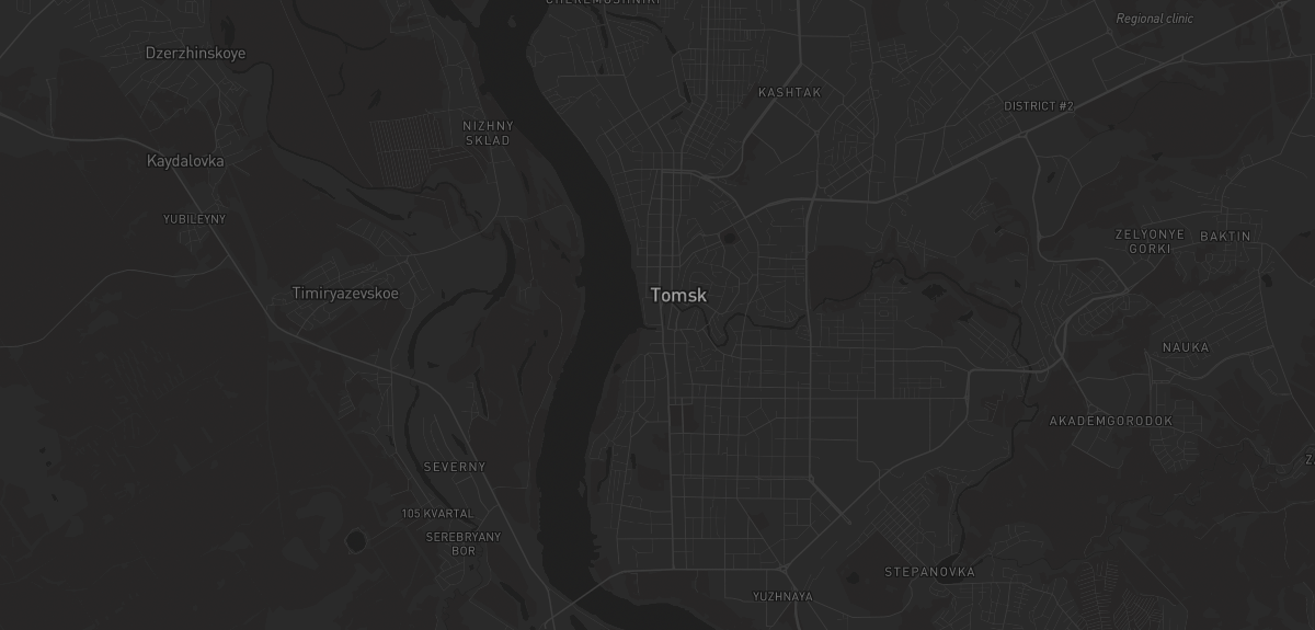 Карта региона — в Томске