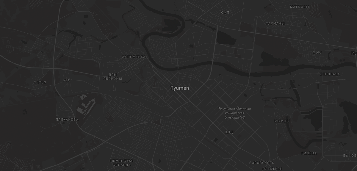 Карта региона — в Тюмени